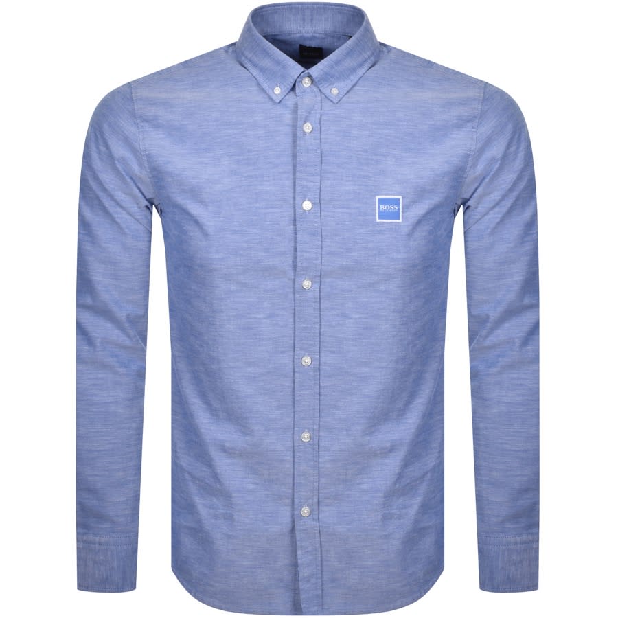 Alternative Image for ProductBOSS Mabsoot Long Sleeved Shirt Blue1